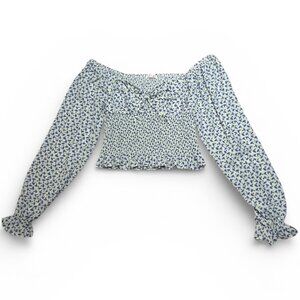 Blush Floral Crop Top S